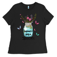 Black grandma preview costom name Ladies Tee - MaliasSmallBusiness