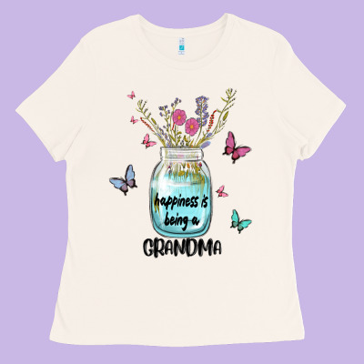 Grandma Preview Costom Name Ladies Tee Designed By Maliassmallbusiness