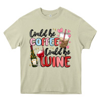 Mossy could be coffee could be wine Heavy Core Tee - MaliasSmallBusiness
