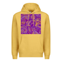 Antique Gold Abstract Mardi Gras Seamless Pattern Premium Hoodie - FaDigitalArtStudio