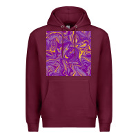 Burgundy Abstract Mardi Gras Seamless Pattern Premium Hoodie - FaDigitalArtStudio