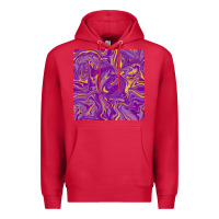 Cardinal Abstract Mardi Gras Seamless Pattern Premium Hoodie - FaDigitalArtStudio