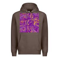 Coffee Abstract Mardi Gras Seamless Pattern Premium Hoodie - FaDigitalArtStudio