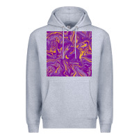 Heather Grey Abstract Mardi Gras Seamless Pattern Premium Hoodie - FaDigitalArtStudio