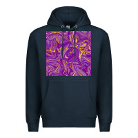 Navy Abstract Mardi Gras Seamless Pattern Premium Hoodie - FaDigitalArtStudio