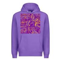 Purple Abstract Mardi Gras Seamless Pattern Premium Hoodie - FaDigitalArtStudio