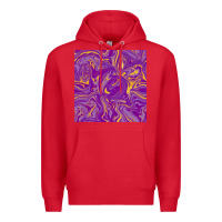 Red Abstract Mardi Gras Seamless Pattern Premium Hoodie - FaDigitalArtStudio