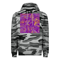 Slate Camo Abstract Mardi Gras Seamless Pattern Premium Hoodie - FaDigitalArtStudio