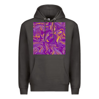Smoke Abstract Mardi Gras Seamless Pattern Premium Hoodie - FaDigitalArtStudio
