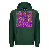 Sports Green Abstract Mardi Gras Seamless Pattern Premium Hoodie - FaDigitalArtStudio