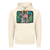 Vintage Artic baby pig with leopard background Vintage Hoodie - BarkalooDesign