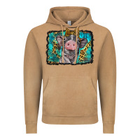 Vintage Camel baby pig with leopard background Vintage Hoodie - BarkalooDesign