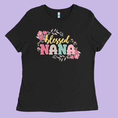 Blessed Nana Ladies Tee Designed By Maliassmallbusiness