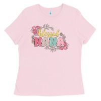 Bubblegum Pink blessed nana Ladies Tee - MaliasSmallBusiness