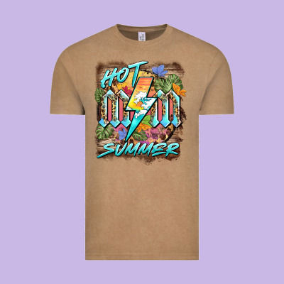 Hot Mom Summer Vintage Tee Designed By Barkaloodesign