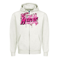Oatmeal Heather Not all heroes wear capes Cancer Awareness Zipper Hoodie - FaDigitalArtStudio