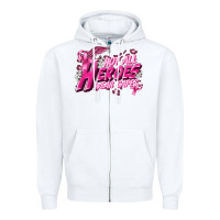 White Not all heroes wear capes Cancer Awareness Zipper Hoodie - FaDigitalArtStudio