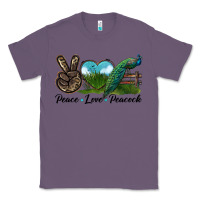 Lavender Peace Love Peacock Classic Tee - LillyAllenDesigns