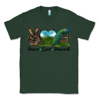Sports Green Peace Love Peacock Classic Tee - LillyAllenDesigns