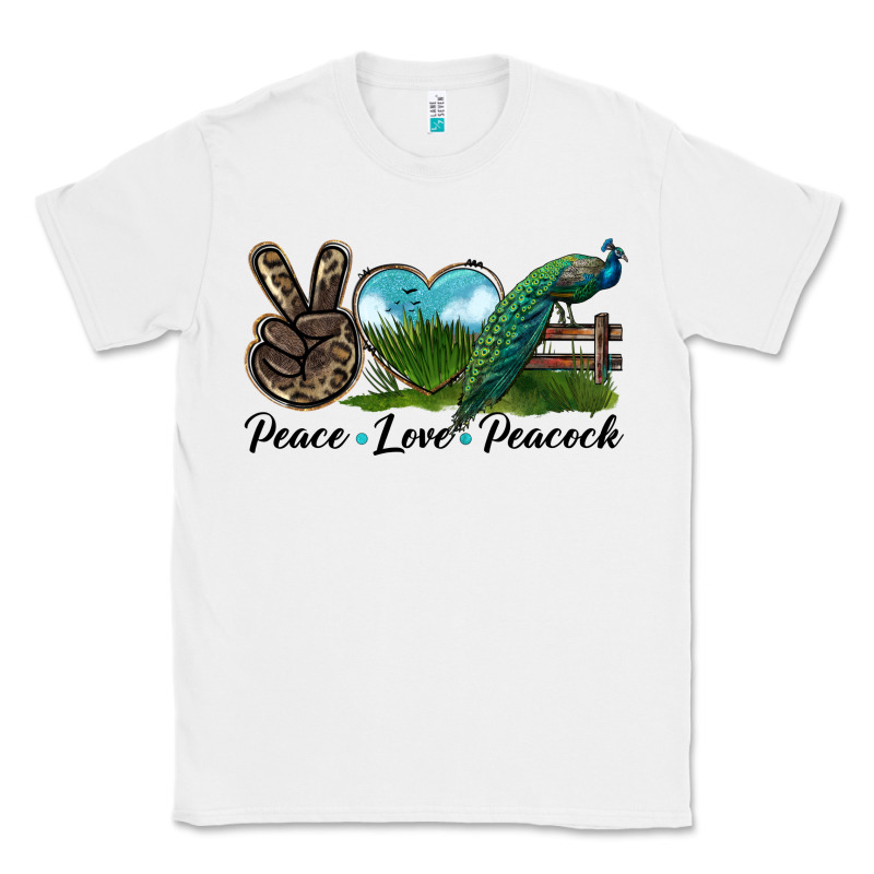 Peace Love Peacock Classic Tee by LillyAllenDesigns | Teevron