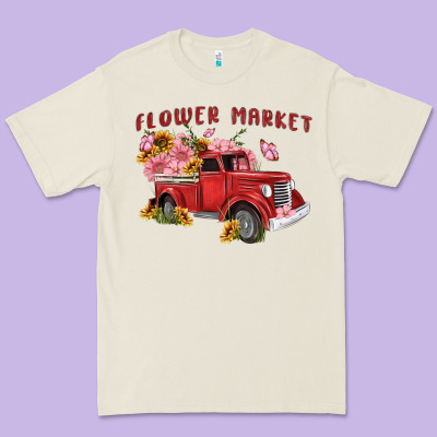 Flower Market Premium Tee Designed By Maliassmallbusiness