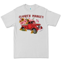 Dove Grey flower market Premium Tee - MaliasSmallBusiness