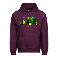 Mauve Wine farm tractor Urban Hoodie - Artiststas