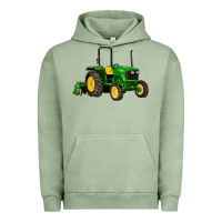 Pigment Oil Green farm tractor Urban Hoodie - Artiststas