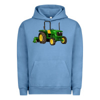 Pigment Pebble Blue farm tractor Urban Hoodie - Artiststas
