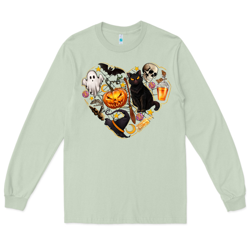 Halloween Heart Long Sleeve Tee by texasbilliewilder | Teevron