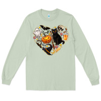 Matcha Halloween Heart Long Sleeve Tee - texasbilliewilder