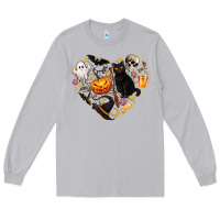 Moon Dust Halloween Heart Long Sleeve Tee - texasbilliewilder