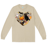 Mushroom Halloween Heart Long Sleeve Tee - texasbilliewilder