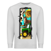 Dove Grey farm life alphabet lowercase letters l Premium Sweatshirt - BundleAndBundleShop