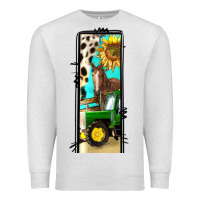 Oatmeal Heather farm life alphabet lowercase letters l Premium Sweatshirt - BundleAndBundleShop