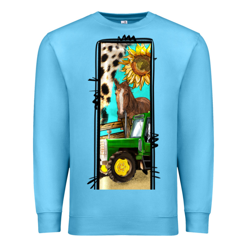 Farm Life Alphabet Lowercase Letters L Premium Sweatshirt by BundleAndBundleShop | Teevron