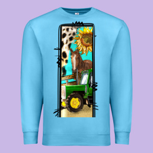 Farm Life Alphabet Lowercase Letters L Premium Sweatshirt Designed By Bundleandbundleshop