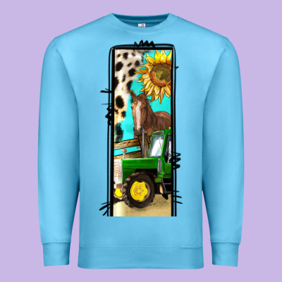 Farm Life Alphabet Lowercase Letters L Premium Sweatshirt Designed By Bundleandbundleshop
