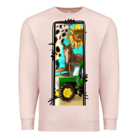 Pale Pink farm life alphabet lowercase letters l Premium Sweatshirt - BundleAndBundleShop