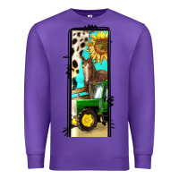 Purple farm life alphabet lowercase letters l Premium Sweatshirt - BundleAndBundleShop