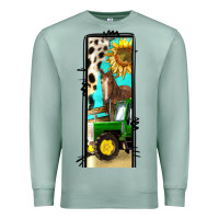 Seafoam farm life alphabet lowercase letters l Premium Sweatshirt - BundleAndBundleShop