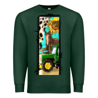 Sports Green farm life alphabet lowercase letters l Premium Sweatshirt - BundleAndBundleShop