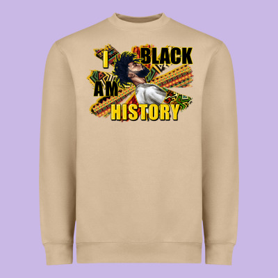 I Am Black History Heavyweight Sweatshirt Designed By Cowgirlartshop