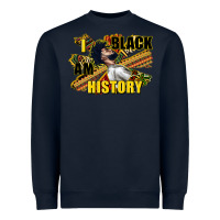 Navy i am black history Heavyweight Sweatshirt - CowGirlArtShop