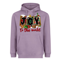 Lavender Joy To The World Heavyweight Hoodie - FaDigitalArtStudio