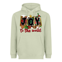 Matcha Joy To The World Heavyweight Hoodie - FaDigitalArtStudio