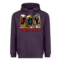 Plum Joy To The World Heavyweight Hoodie - FaDigitalArtStudio