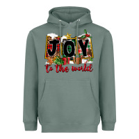 Sage Joy To The World Heavyweight Hoodie - FaDigitalArtStudio