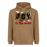 Toasted Coconut Joy To The World Heavyweight Hoodie - FaDigitalArtStudio