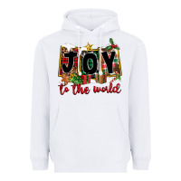 White Joy To The World Heavyweight Hoodie - FaDigitalArtStudio